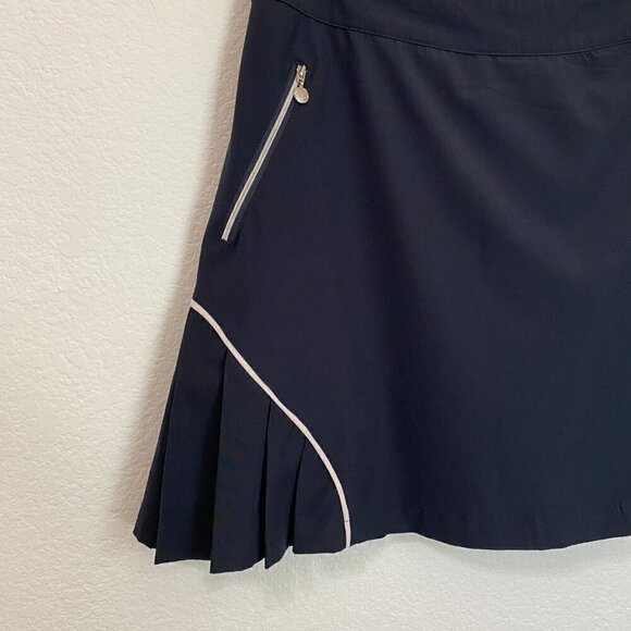 Daily Sports Zip Front Pleated Activewear Golf Skort US 8 - Picture 2 of 6